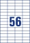 Этикетка cамоклеящаяся универсальная Avery, 56 на листе, 52,50 x 21,20 мм, белая 0