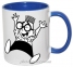 Чашка с Вашим дизайном MUG2T-I, цветная внутри и ручка 3