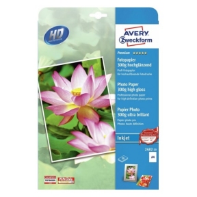 Суперглянцевий микропористий фотопапір Avery Zweckform для струминного друку, A4, 260 г/м2, 30 аркуші