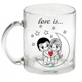 Чашка с Вашим дизайном стеклянная прозрачная G-Mug11