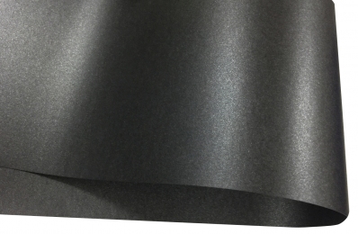 Арт.0080 Дизайнерський картон Majestic Black Paper, чорний перламутровий, 250 гр/м2