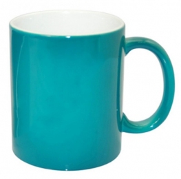 Цветная кружка хамелеон для сублимации Colour Changing Mug, бирюзовая