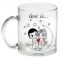 Чашка с Вашим дизайном стеклянная прозрачная G-Mug11